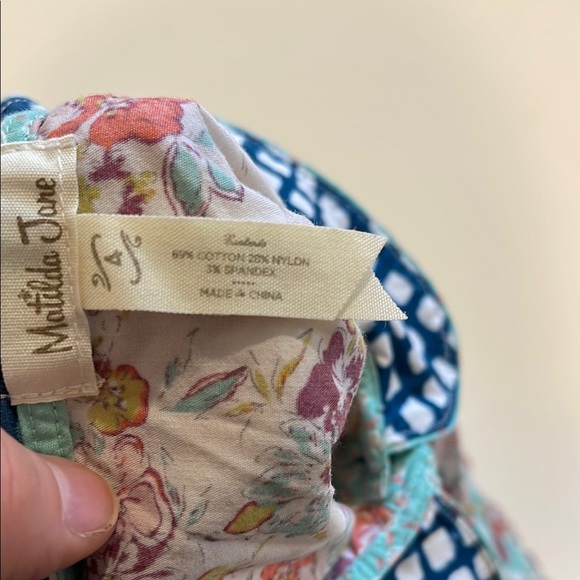 Matilda Jane Floral Dress with Blue Accents - Picture 7 of 7